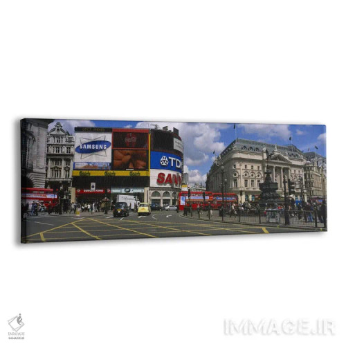تابلو Piccadilly Circus, London, England, United Kingdom,صحنه روزانه اول، پیکادلی سرکس، لندن، انگلستان، بریتانیا اثر پانورامیک ایمجز (استودیو عکاسی عریض) - نمای پرسپکتیو محصول