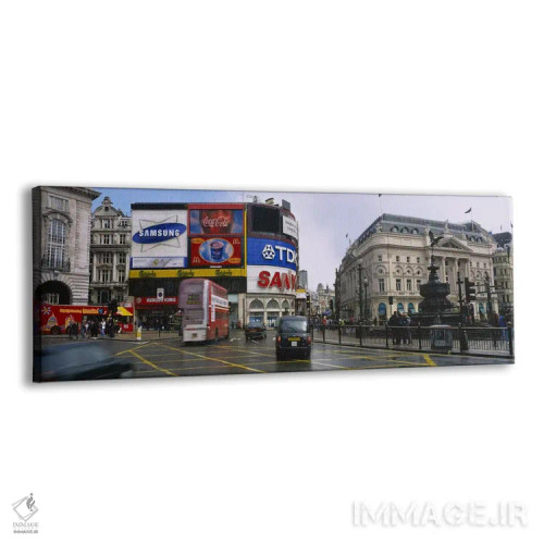 تابلو Piccadilly Circus, London, England, United Kingdom,صحنه روزانه دوم، پیکادلی سرکس، لندن، انگلستان، بریتانیا اثر پانورامیک ایمجز (استودیو عکاسی عریض) - نمای پرسپکتیو محصول