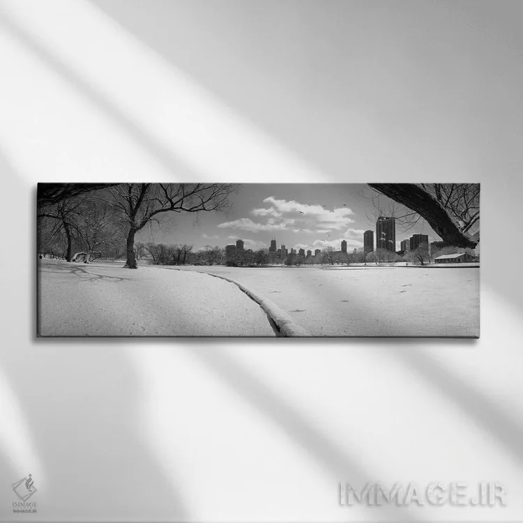 تابلو Lincoln Park, Chicago, Illinois, USA,ساختمانها در شهر، پارک لینکولن، شیکاگو، ایلینوی، آمریکا اثر پانورامیک ایمجز (استودیو عکاسی عریض) - نمای روبهرو روی دیوار