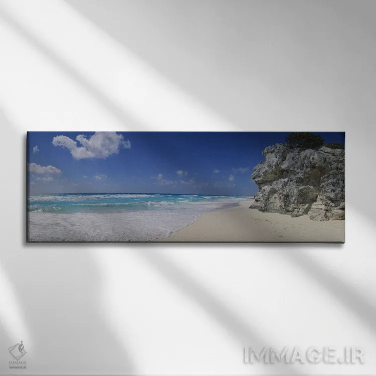 تابلو Cancun, Quintana Roo, Mexico,چشمانداز ساحلی، کانکون، کوئینتانا رو، مکزیک اثر پانورامیک ایمجز (استودیو عکاسی عریض) - نمای روبهرو روی دیوار