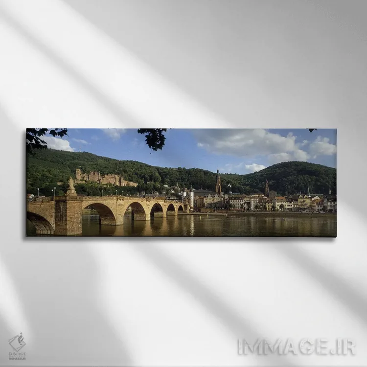 تابلو هایدلبرگ، آلمان اثر پانورامیک ایمجز (استودیو عکاسی عریض) - نمای روبهرو روی دیوار