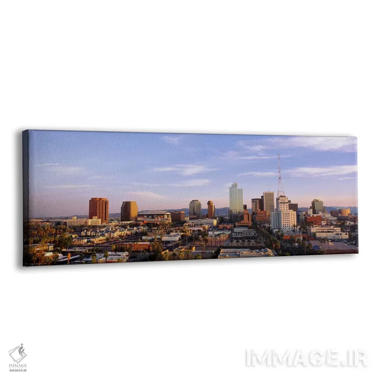 تابلو Phoenix, Arizona, Maricopa County, USA,خط افق مرکز شهر، فینیکس، آریزونا، شهرستان مریکوپا، آمریکا اثر پانورامیک ایمجز (استودیو عکاسی عریض) - نمای پرسپکتیو محصول