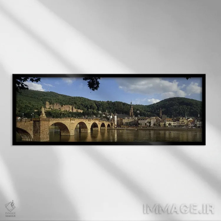 تابلو هایدلبرگ، آلمان اثر پانورامیک ایمجز (استودیو عکاسی عریض) - نمای قابدار مشکی