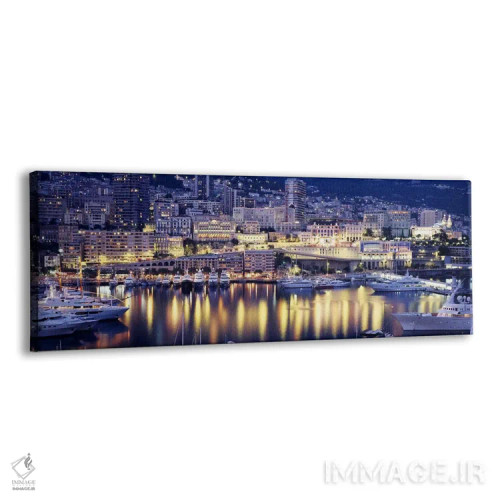 تابلو بندر مونت کارلو، موناکو اثر پانورامیک ایمجز (استودیو عکاسی عریض) - نمای پرسپکتیو محصول
