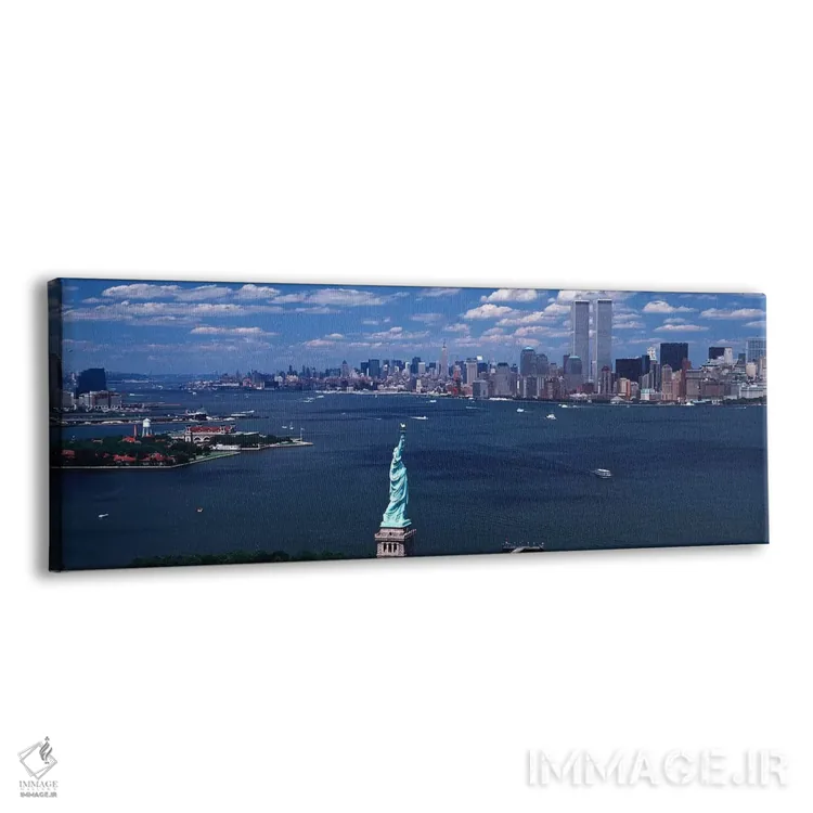 تابلو New York, Statue of Liberty,آمریکا، نیویورک، مجسمه آزادی اثر پانورامیک ایمجز (استودیو عکاسی عریض) - نمای پرسپکتیو محصول