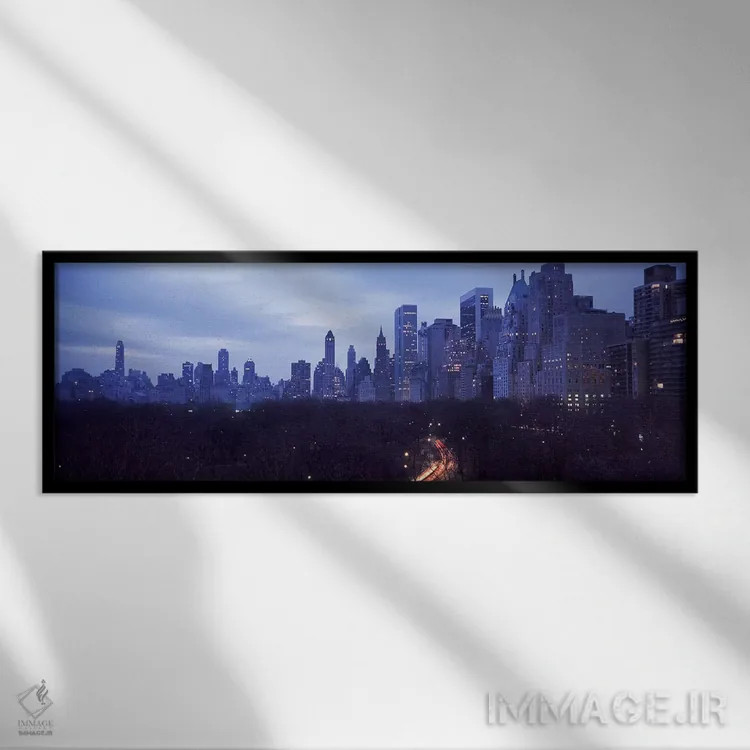 تابلو سنترال پارک، نیویورک، ایالت نیویورک اثر پانورامیک ایمجز (استودیو عکاسی عریض) - نمای قابدار مشکی