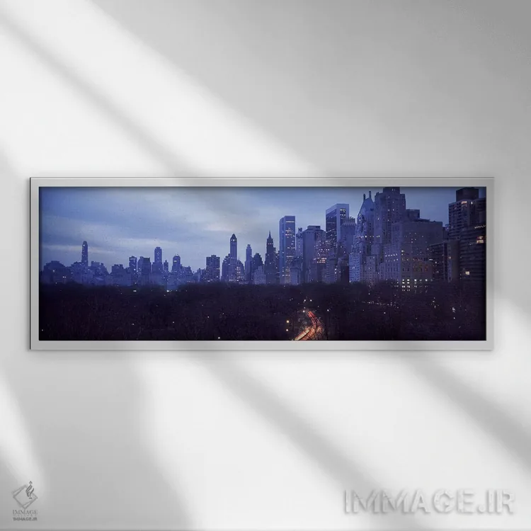 تابلو سنترال پارک، نیویورک، ایالت نیویورک اثر پانورامیک ایمجز (استودیو عکاسی عریض) - نمای قابدار سفید