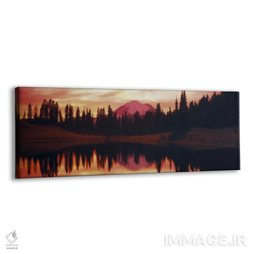 تابلو Tipsoo Lake, Mt Rainier, Mt Rainier National Park, Washington State, USA,بازتاب درختان در آب، دریاچه تیپسوو، کوه رینیر، پارک ملی کوه رینیر، واشنگتن، آمریکا اثر پانورامیک ایمجز (استودیو عکاسی عریض) - نمای پرسپکتیو محصول