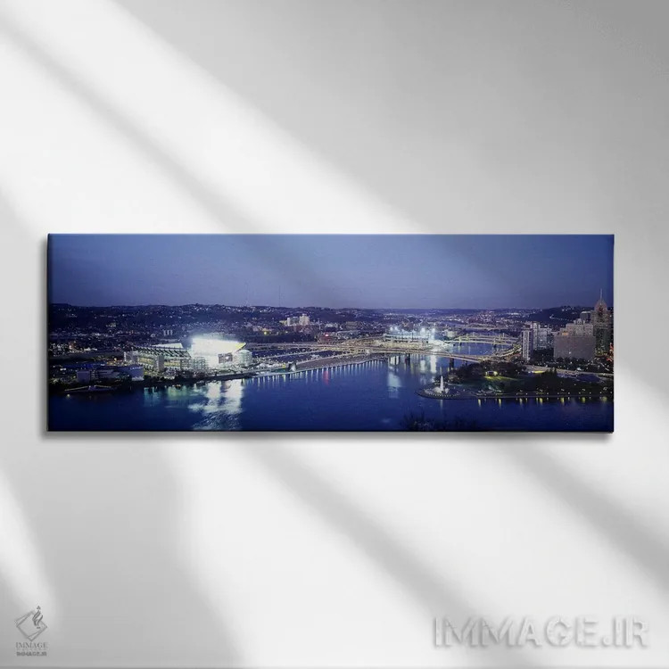 تابلو پیتسبورگ، پنسیلوانیا، شماره ۳ اثر پانورامیک ایمجز (استودیو عکاسی عریض) - نمای روبهرو روی دیوار