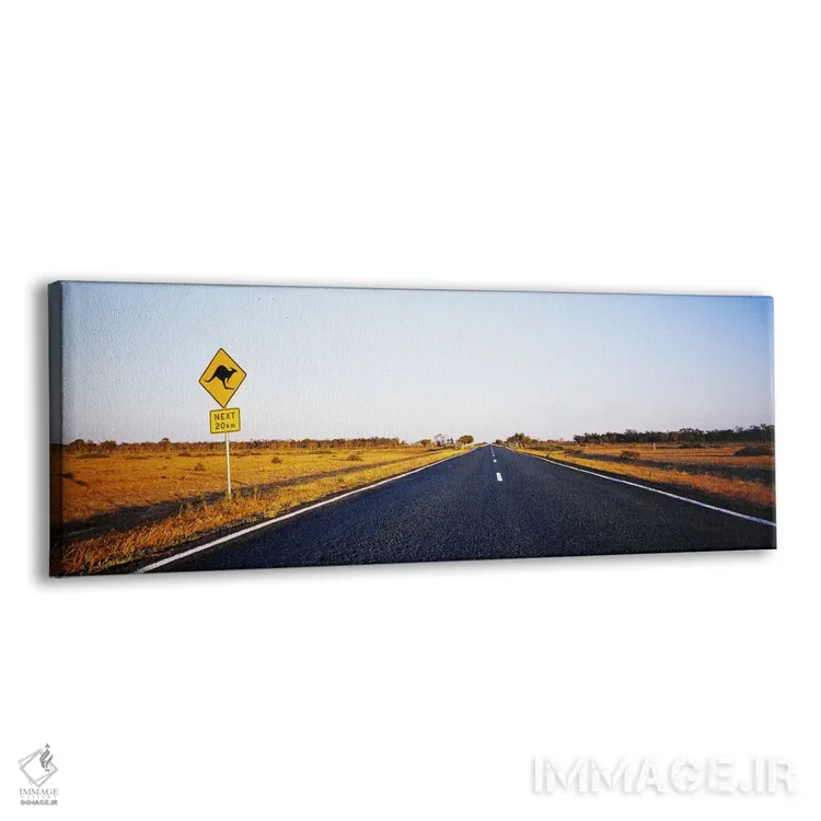 تابلو New South Wales, Australia,تابلوی عبور کانگورو در کنار بزرگراه، نیوساوتولز، استرالیا اثر پانورامیک ایمجز (استودیو عکاسی عریض) - نمای پرسپکتیو محصول
