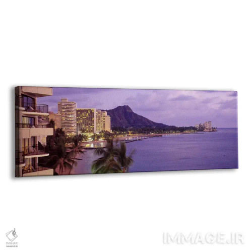 تابلو Oahu, Hawaii, USA #2,ساحل وایکیکی، اوآهو، هاوایی، آمریکا شماره ۲ اثر پانورامیک ایمجز (استودیو عکاسی عریض) - نمای پرسپکتیو محصول