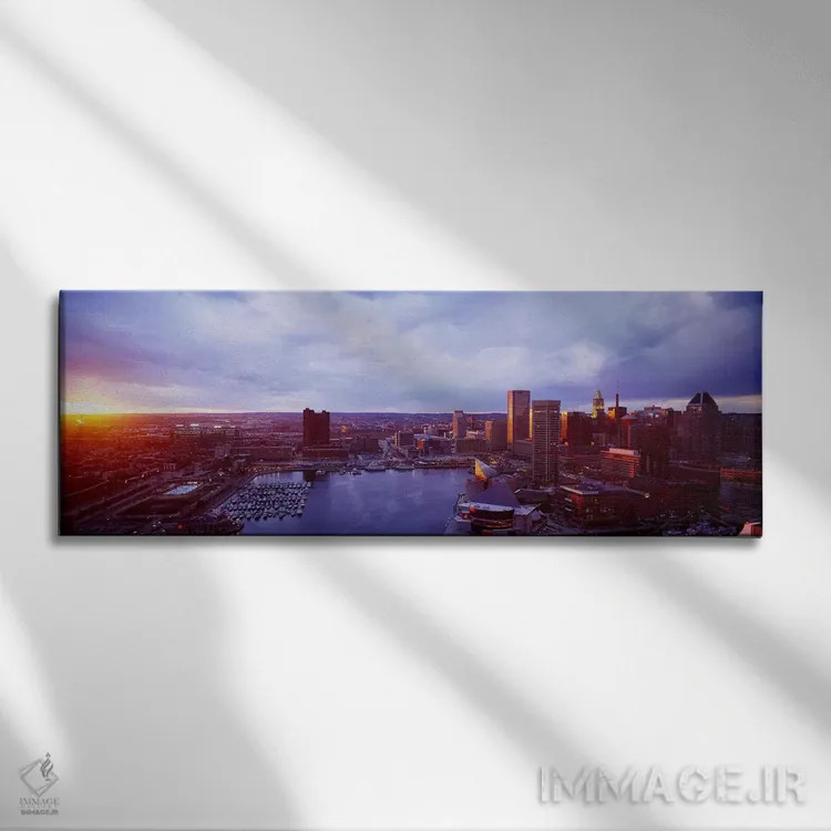 تابلو بالتیمور، مریلند، آمریکا اثر پانورامیک ایمجز (استودیو عکاسی عریض) - نمای روبهرو روی دیوار