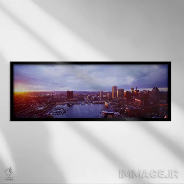 تابلو بالتیمور، مریلند، آمریکا اثر پانورامیک ایمجز (استودیو عکاسی عریض) - نمای قابدار مشکی
