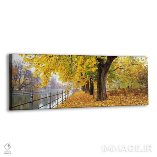 تابلو منظره پاییزی، مونیخ، آلمان اثر پانورامیک ایمجز (استودیو عکاسی عریض) - نمای پرسپکتیو محصول