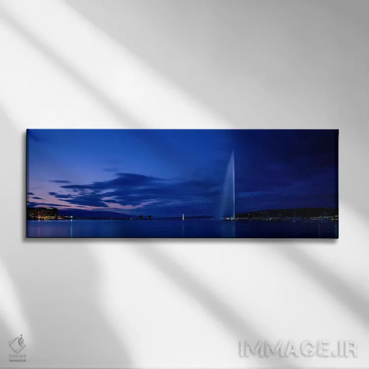 تابلو ژنو، سوئیس اثر پانورامیک ایمجز (استودیو عکاسی عریض) - نمای روبهرو روی دیوار