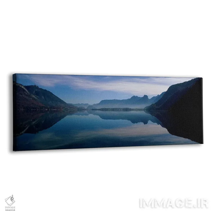 تابلو دریاچه وولفگانگزی و آلپها، سالزکامرگوت اتریش اثر پانورامیک ایمجز (استودیو عکاسی عریض) - نمای پرسپکتیو محصول
