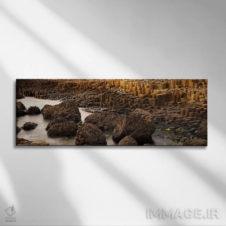 تابلو Antrim Coast, Northern Ireland,جاده غولپیکر، ساحل آنترام، ایرلند شمالی اثر پانورامیک ایمجز (استودیو عکاسی عریض) - نمای روبهرو روی دیوار