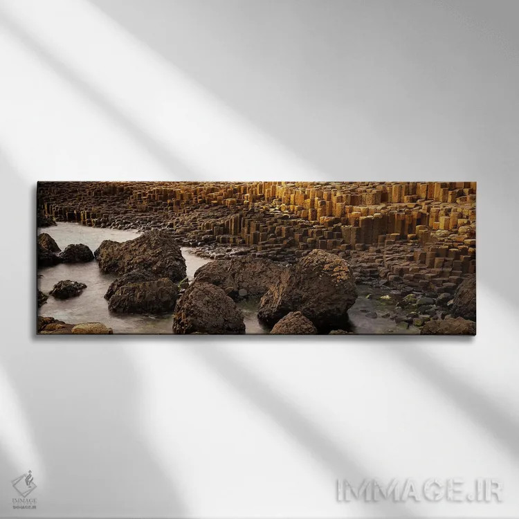 تابلو Antrim Coast, Northern Ireland,جاده غولپیکر، ساحل آنترام، ایرلند شمالی اثر پانورامیک ایمجز (استودیو عکاسی عریض) - نمای روبهرو روی دیوار