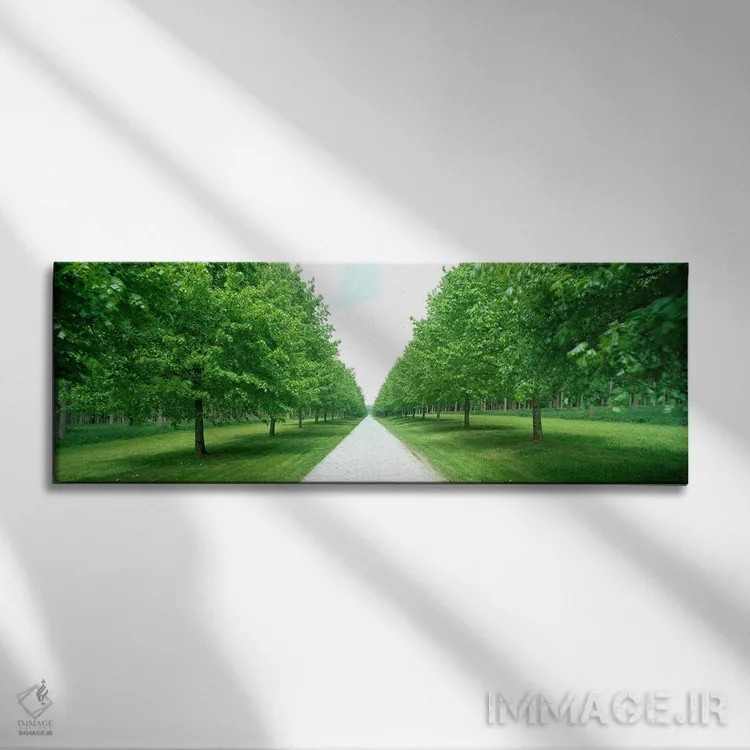 تابلو خیابان مقابل قلعه موداو، آردن، بلژیک اثر پانورامیک ایمجز (استودیو عکاسی عریض) - نمای روبهرو روی دیوار