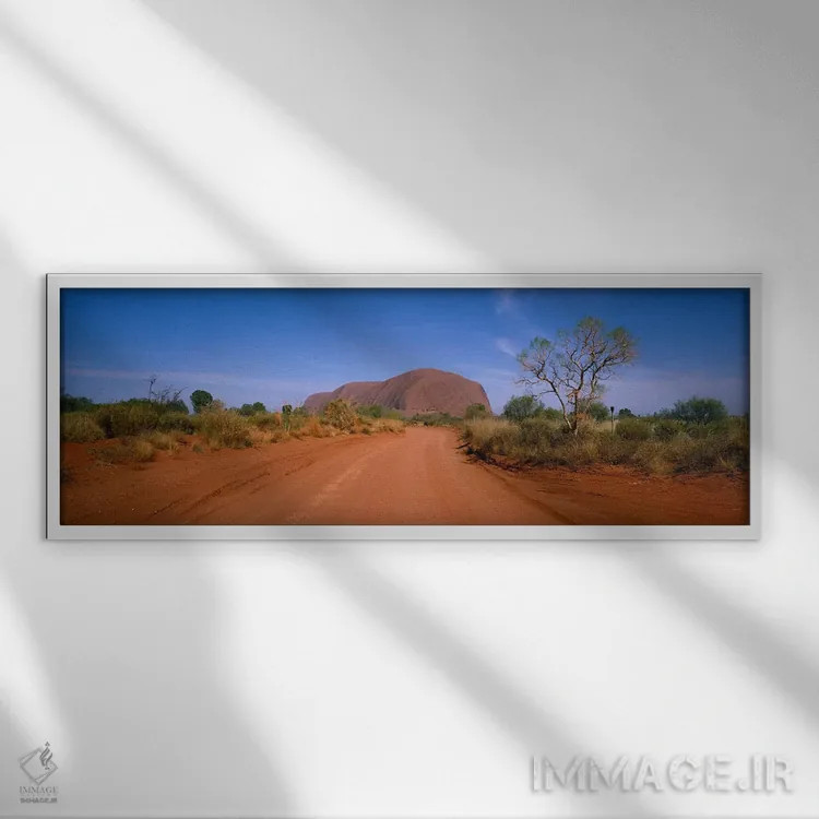 تابلو Uluru-Kata Tjuta National Park, Northern Territory, Australia,منظره بیابانی، پارک ملی اولورو-کاتا جوتا، قلمروی شمالی استرالیا اثر پانورامیک ایمجز (استودیو عکاسی عریض) - نمای قابدار سفید