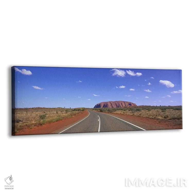 تابلو جاده و صخره آیرز استرالیا (اولورو) اثر پانورامیک ایمجز (استودیو عکاسی عریض) - نمای پرسپکتیو محصول