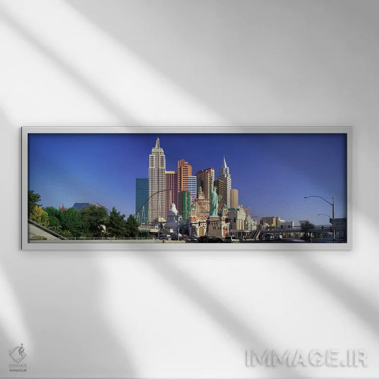 تابلو لاس وگاس، نوادا اثر پانورامیک ایمجز (استودیو عکاسی عریض) - نمای قابدار سفید