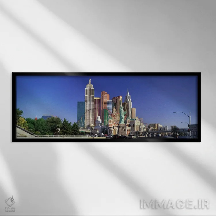 تابلو لاس وگاس، نوادا اثر پانورامیک ایمجز (استودیو عکاسی عریض) - نمای قابدار مشکی