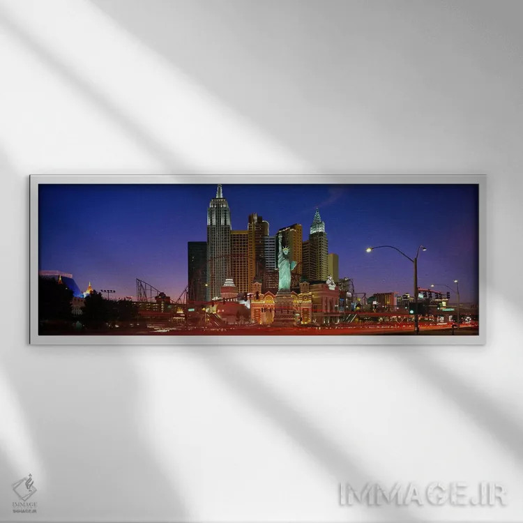 تابلو لاس وگاس، نوادا (۲) اثر پانورامیک ایمجز (استودیو عکاسی عریض) - نمای قابدار سفید