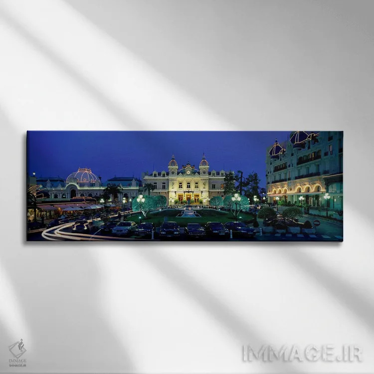 تابلو کازینو موناکو اثر پانورامیک ایمجز (استودیو عکاسی عریض) - نمای روبهرو روی دیوار