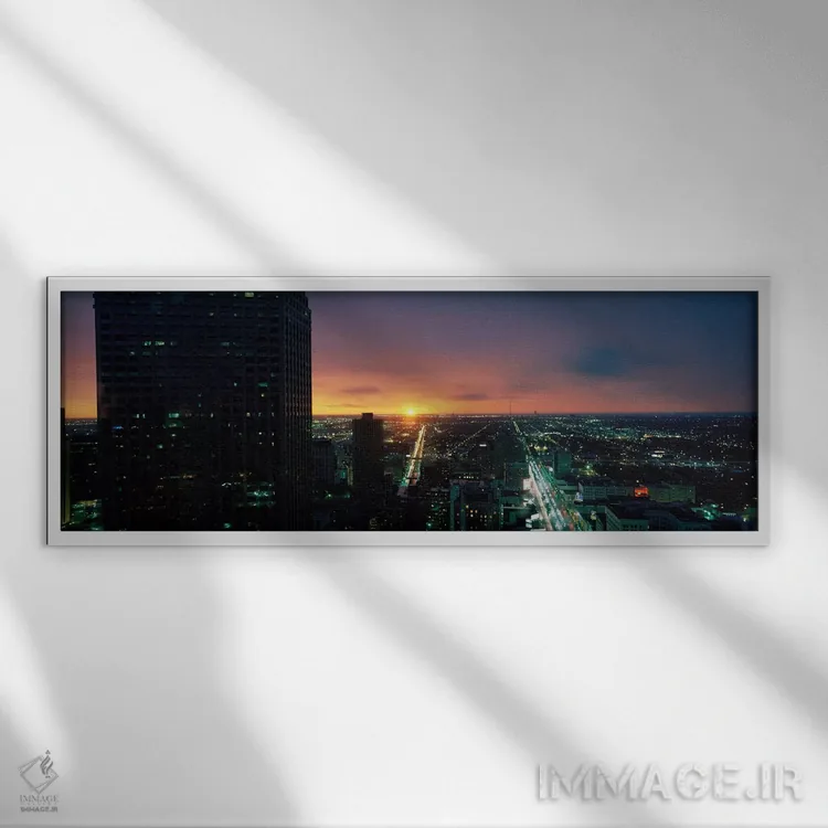 تابلو Texas, USA,هیوستون، تگزاس، آمریکا اثر پانورامیک ایمجز (استودیو عکاسی عریض) - نمای قابدار سفید