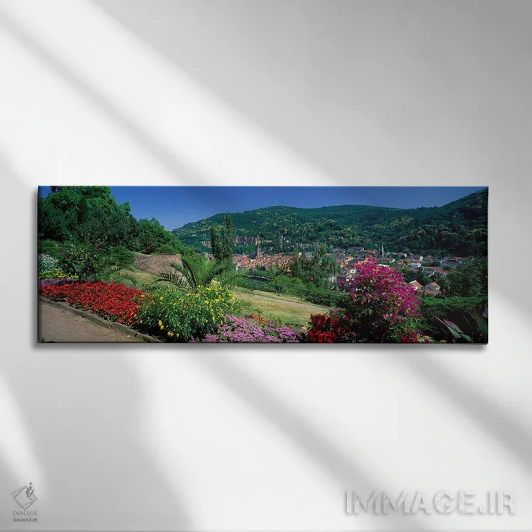 تابلو هایدلبرگ، آلمان اثر پانورامیک ایمجز (استودیو عکاسی عریض) - نمای روبهرو روی دیوار