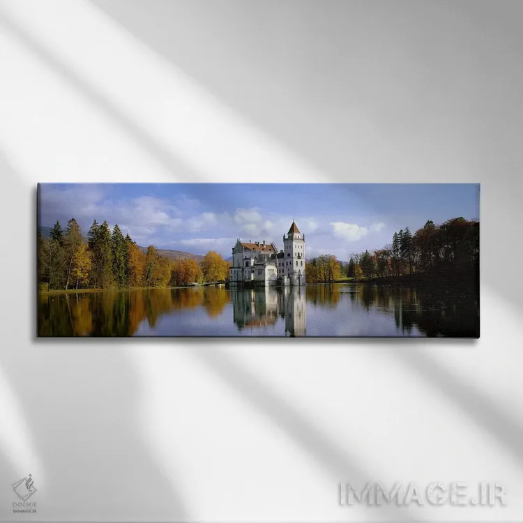 تابلو قلعه آنیف، اتریش اثر پانورامیک ایمجز (استودیو عکاسی عریض) - نمای روبهرو روی دیوار
