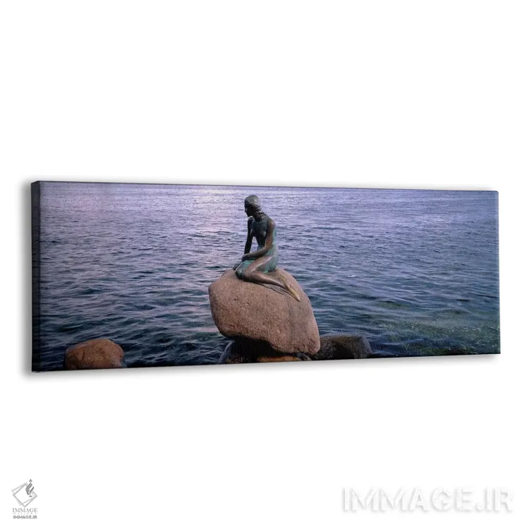 تابلو تندیس پری دریایی کوچک در آبنمای کپنهاگ، دانمارک اثر پانورامیک ایمجز (استودیو عکاسی عریض) - نمای پرسپکتیو محصول