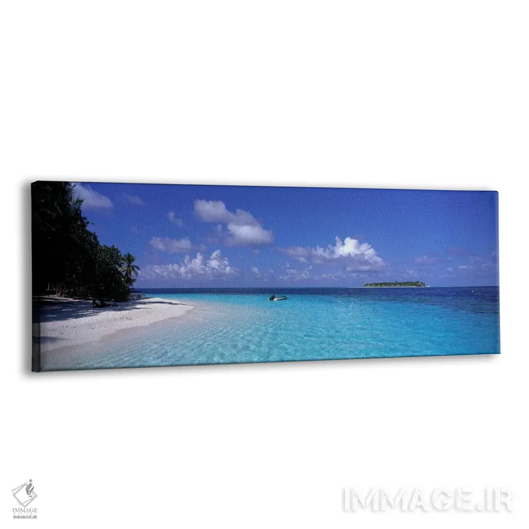تابلو ساحل گرمسیری ایهرو، مالدیو اثر پانورامیک ایمجز (استودیو عکاسی عریض) - نمای پرسپکتیو محصول