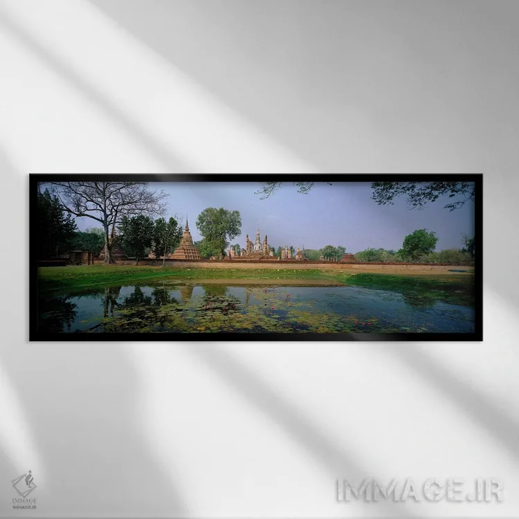تابلو سوخوتای، تایلند اثر پانورامیک ایمجز (استودیو عکاسی عریض) - نمای قابدار مشکی