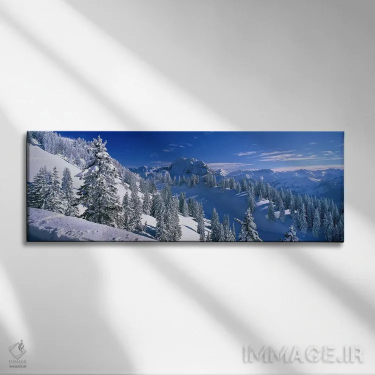 تابلو Bavarian Alps, Bavaria, Germany,چشمانداز زمستانی کوهستان، آلپ باواریا، باواریا، آلمان اثر پانورامیک ایمجز (استودیو عکاسی عریض) - نمای روبهرو روی دیوار