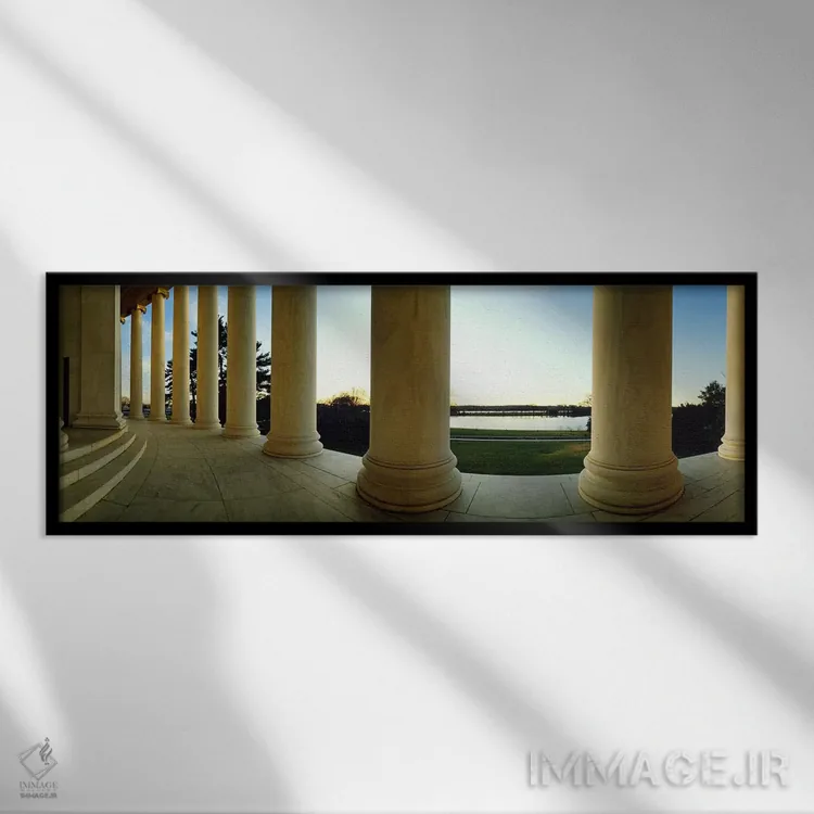 تابلو یادبود جفرسون، واشنگتن دیسی اثر پانورامیک ایمجز (استودیو عکاسی عریض) - نمای قابدار مشکی