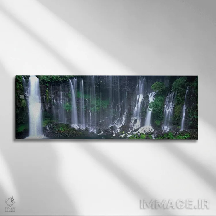 تابلو Fujinomiya, Shizuoka, Japan,آبشار شیرایتو، فوجینومیا، شیزوئوکا، ژاپن اثر پانورامیک ایمجز (استودیو عکاسی عریض) - نمای روبهرو روی دیوار