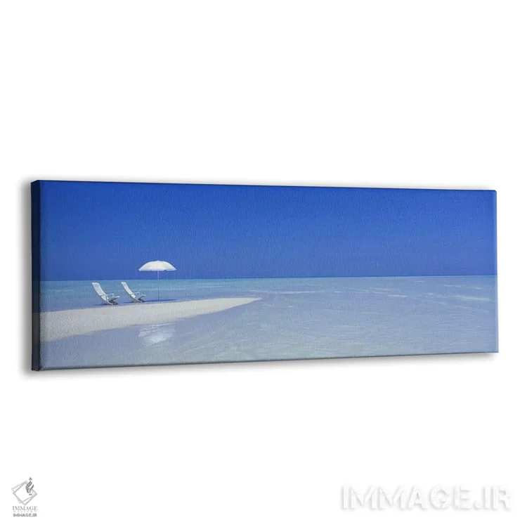 تابلو Maldives,منظره آرام ساحل، مالدیو اثر پانورامیک ایمجز (استودیو عکاسی عریض) - نمای پرسپکتیو محصول