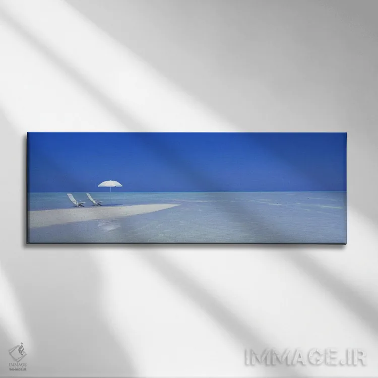 تابلو Maldives,منظره آرام ساحل، مالدیو اثر پانورامیک ایمجز (استودیو عکاسی عریض) - نمای روبهرو روی دیوار