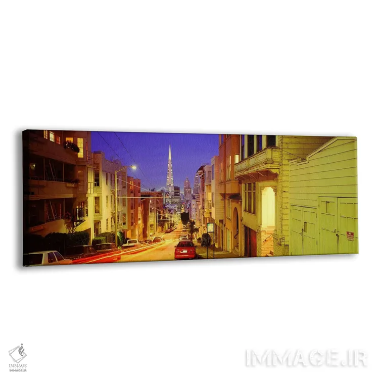 تابلو California, USA,غروب در سان‌فرانسیسکو، کالیفرنیا، ایالات متحده آمریکا اثر پانورامیک ایمجز (استودیو عکاسی عریض) - نمای پرسپکتیو محصول