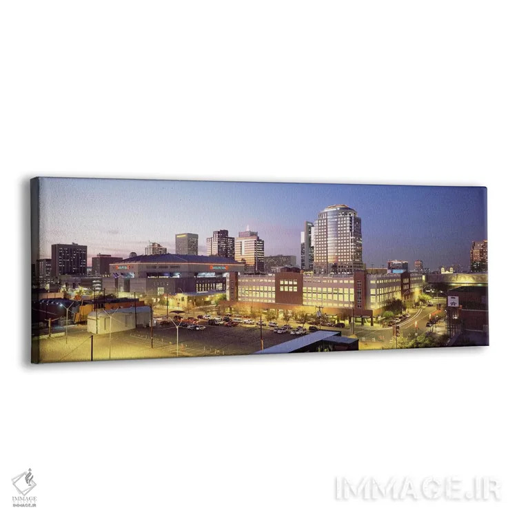 تابلو Phoenix, Arizona, USA,خط افق شهر هنگام غروب، فینیکس، آریزونا، ایالات متحده آمریکا اثر پانورامیک ایمجز (استودیو عکاسی عریض) - نمای پرسپکتیو محصول