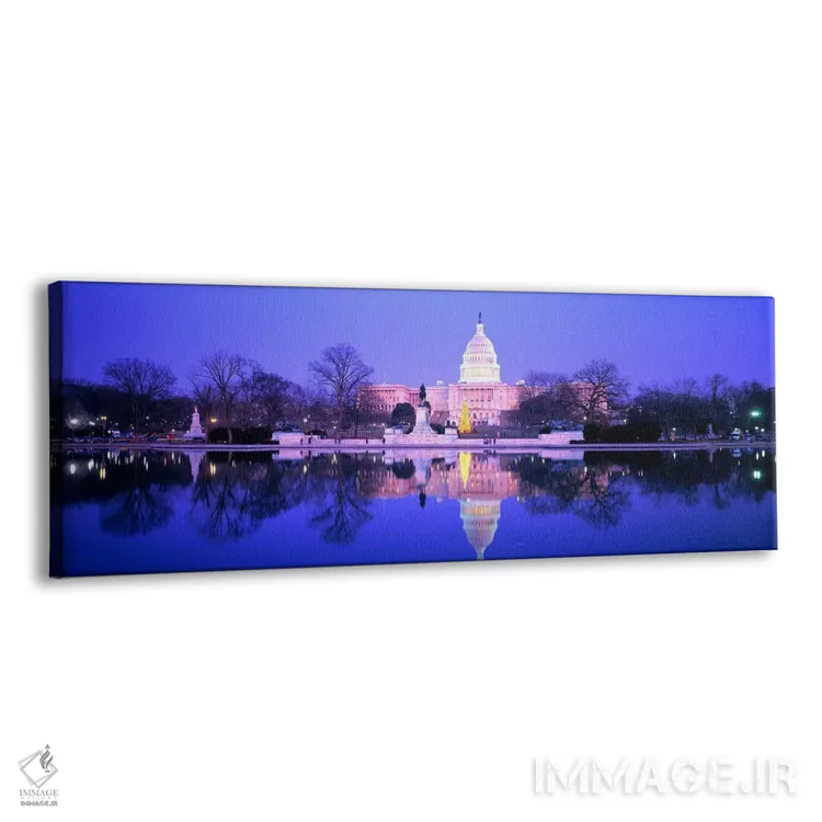 تابلو Washington DC, District of Columbia, USA,کریسمس در ساختمان کپیتال، واشینگتن دی‌سی، حوزه کلمبیا، ایالات متحده آمریکا اثر پانورامیک ایمجز (استودیو عکاسی عریض) - نمای پرسپکتیو محصول