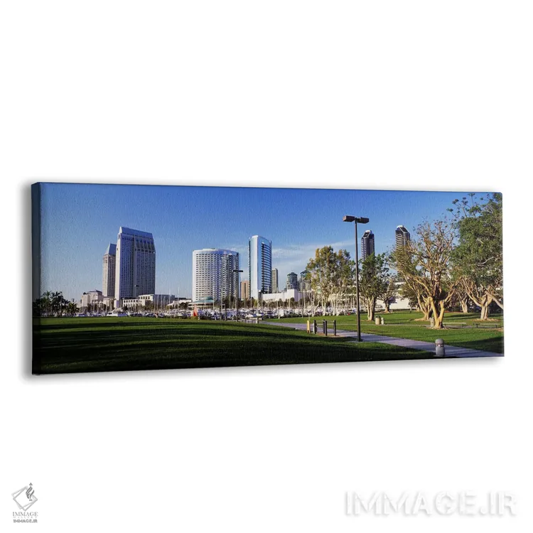 تابلو California, San Diego, Marina Park,پارک مارینا، سن‌دیگو، کالیفرنیا، ایالات متحده آمریکا اثر پانورامیک ایمجز (استودیو عکاسی عریض) - نمای پرسپکتیو محصول