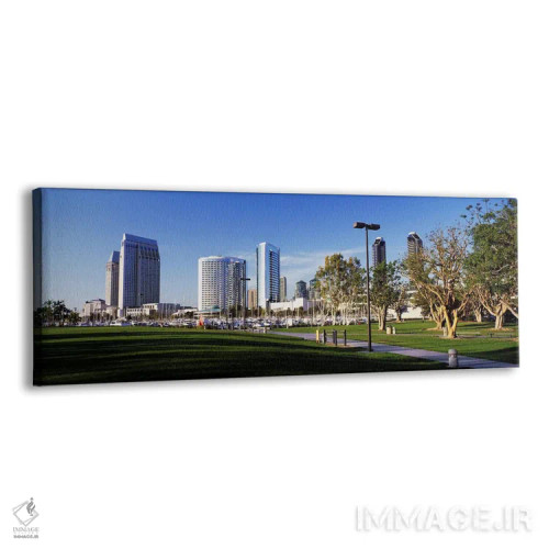 تابلو California, San Diego, Marina Park,پارک مارینا، سندیگو، کالیفرنیا، ایالات متحده آمریکا اثر پانورامیک ایمجز (استودیو عکاسی عریض) - نمای پرسپکتیو محصول