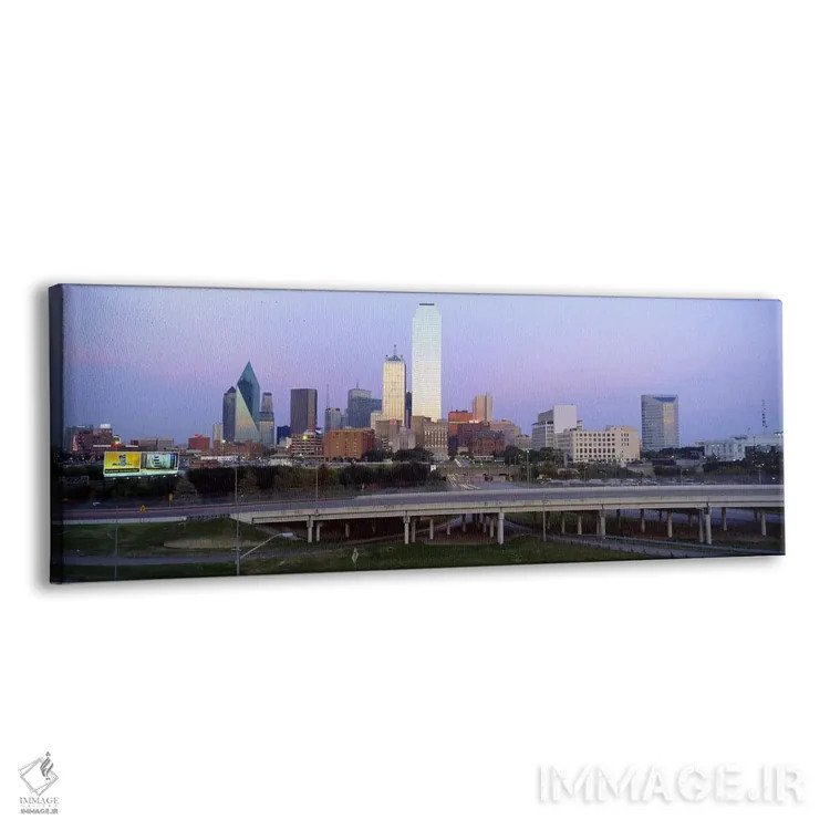 تابلو دالاس، تگزاس (نسخه ۲) اثر پانورامیک ایمجز (استودیو عکاسی عریض) - نمای پرسپکتیو محصول