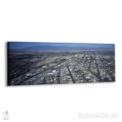 تابلو Las Vegas, Nevada, USA #3,نمای زاویه بالا از شهر، لاس وگاس، نوادا، ایالات متحده آمریکا (شماره ۳) اثر پانورامیک ایمجز (استودیو عکاسی عریض) - نمای پرسپکتیو محصول