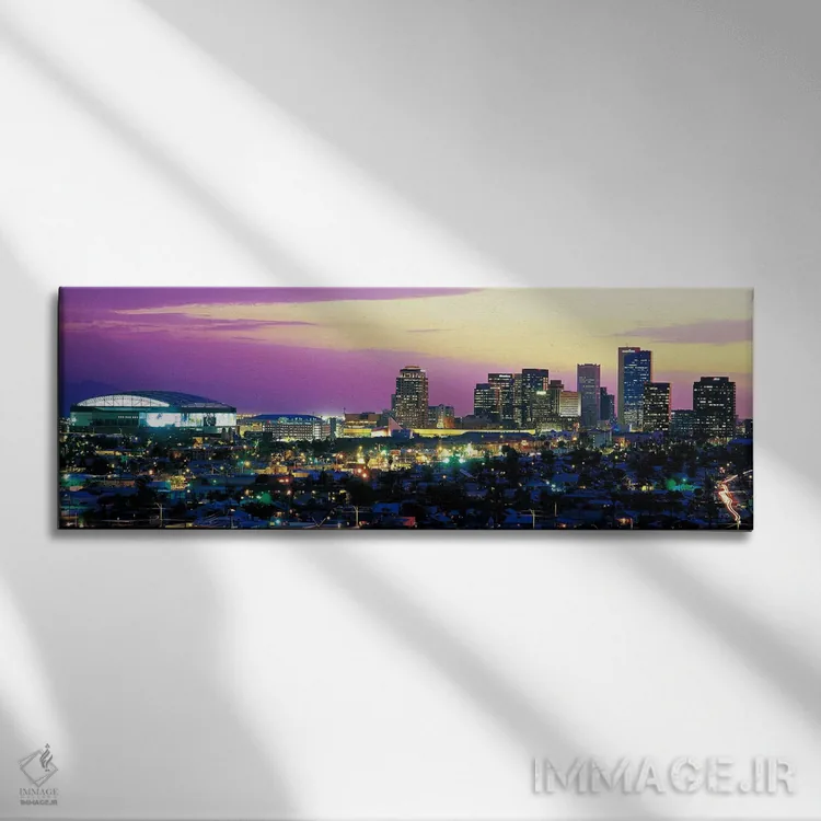 تابلو فینیکس، آریزونا اثر پانورامیک ایمجز (استودیو عکاسی عریض) - نمای روبهرو روی دیوار