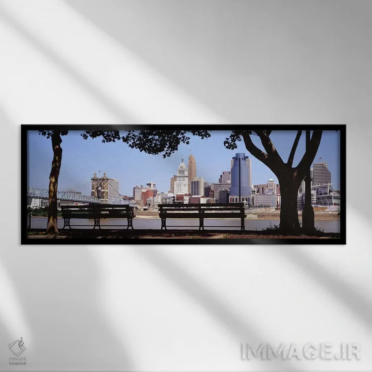 تابلو سینسیناتی، اوهایو اثر پانورامیک ایمجز (استودیو عکاسی عریض) - نمای قابدار مشکی