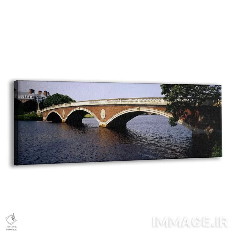 تابلو Anderson Memorial Bridge, Charles River, Boston, Massachusetts, USA,پل قوسی بر فراز رودخانه، پل یادبود اندرسون، رودخانه چارلز، بوستون، ماساچوست، ایالات متحده آمریکا اثر پانورامیک ایمجز (استودیو عکاسی عریض) - نمای پرسپکتیو محصول